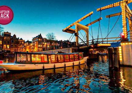 Rondvaart door Amsterdam (90 min) + onbeperkt drinken