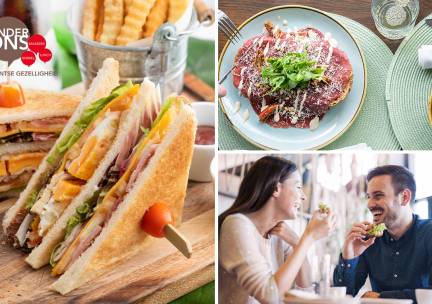 12-uurtje of 2-gangenlunch à la carte bij Brasserie Onder Ons
