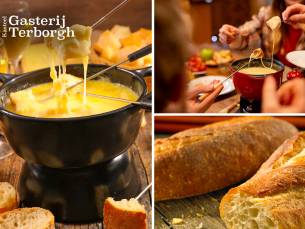 Kaasfondue met onbeperkt stokbrood + fles wijn bij Gasterij Terborgh