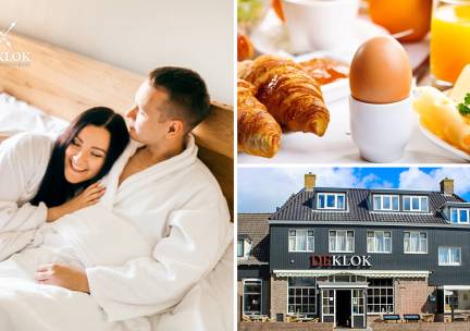 Overnachting(en) voor 2 personen + ontbijt + late check-out aan zee
