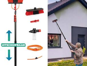 Telescopische Wasborstel Met Zeepdispenser