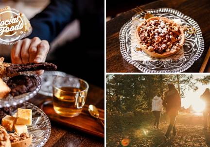 Wandelarrangement of high tea