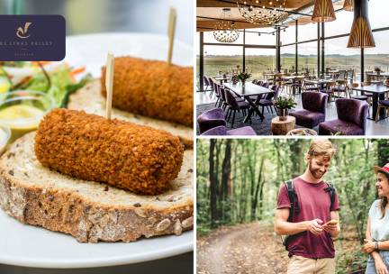 Fiets- of wandelarrangement + 2-gangenlunch bij Brasserie The Valley