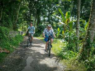 Morgendliche beste Bali-Radtour