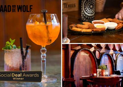 2 cocktails + hapjes bij CafÃ© Aad de Wolf