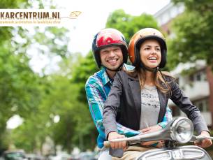 Huur e-scooter (4 of 7,5 uur) + evt. warm drankje + taart