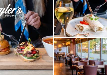 12-uurtje of 2-gangenlunch Ã  la carte bij Tyler's Foodbar