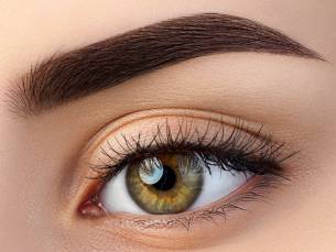 Soft powder brows + evt. nabehandeling of hybrid dye