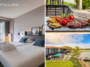 Overnachting voor 2 + ontbijt + 3-gangendiner of dagentree spa aan het Veluwemeer