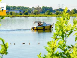 Huur motorboot Amber (max 5 pers.) voor dag- of avonddeel
