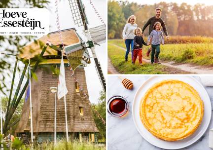 Fiets- of wandelarrangement + warme drank + gebak + 12-uurtje bij Hoeve Essesteijn