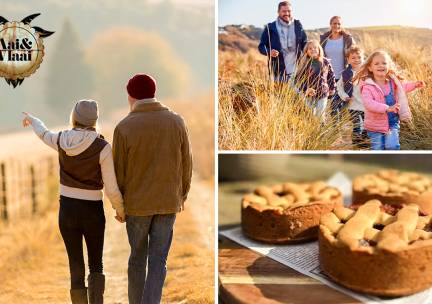 Wandelarrangement incl. warme drank + gebak + 2-gangenlunch