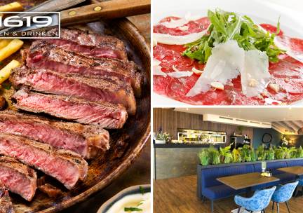 3-gangen shared dining-diner bij 1619 Eten & Drinken