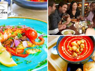 2-gangendiner van de chef + koffie of thee