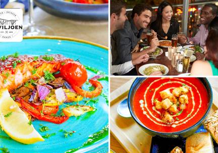 2-gangendiner van de chef + koffie of thee