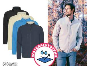 Mario Russo Softshell Jas - Waterafstotend En Winddicht! ...