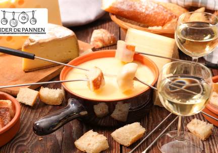 Kaasfondue bij Restaurant Onder de Pannen
