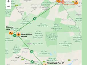 Desert & Delta Safari, Cape to Vic Falls (17 dagen)