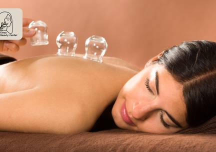 Ontspannings- en cuppingbehandeling incl. lichaamsstoombehandeling (60 min)