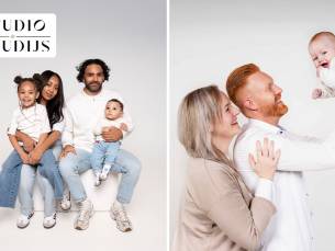 Familieshoot voor 2 tot 10 personen (20 min) + digitale foto