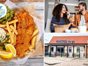 Visschotel of fish & chips + drankje naar keuze bij Kasteel ToGo