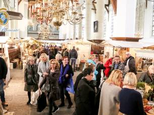 Entree Brocante & Antiekfair in de Grote Kerk van Edam + koffie/thee en ambachtelijke koek
