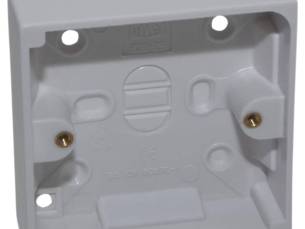 SMJ Single Pattress Back Box 19mm Pack of 1