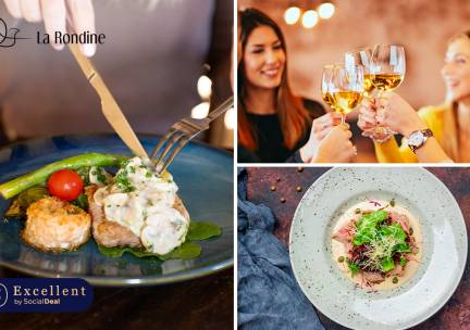 Italiaans 4-gangendiner van de chef bij La Rondine