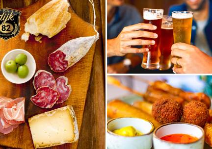 Borrelplank + 2 drankjes voor 2 personen in hartje Enkhuizen