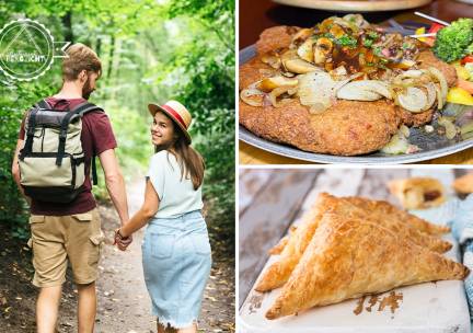 Compleet wandelarrangement incl. koffie/thee + appelflap en een lunchgerecht