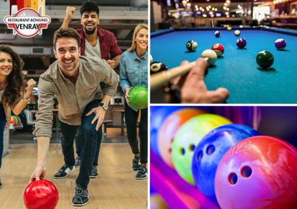 1,5 uur bowlen + evt. poolen bij Bowling Venray