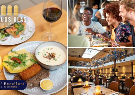 Soep + flammkuchen naar keuze bij Gouds Glas