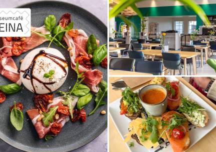 2-gangen keuzelunch bij MuseumcafÃ© Reina