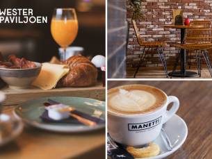 Uitgebreid ontbijt bij Grand CafÃ© Wester Paviljoen