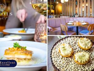 Culinaire 2-gangen keuzelunch + koffie/thee bij Trois in hartje Deventer