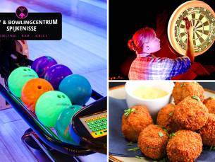 Bowlen (1 uur) + interactive darts (1 uur) incl. portie bitterballen (2 tot 6 personen)