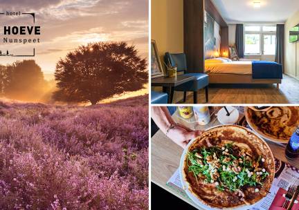 Overnachting voor 2 + ontbijt + luxe pannenkoek op de Veluwe