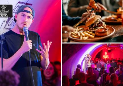 Entree comedy + evt. 2-gangen keuzediner in Amsterdam-Zuid