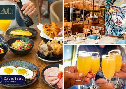 Luxe ontbijtbuffet + glas mimosa bij Restaurant JAQ