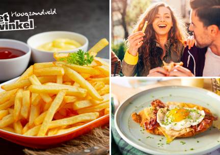 High friet (1,5 uur) of 2-gangen schnitzeldiner