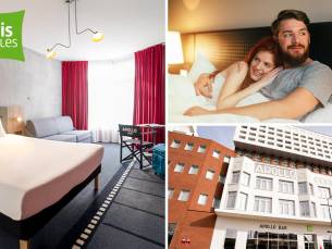 Overnachting voor 2 + welkomstdrankje + late check-out + parking in Lens