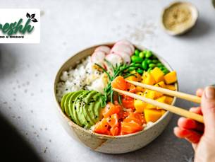 2 rijstbowls om af te halen