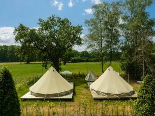 Happy in the meadow tent with private sanitary facilities | 2 pers.
