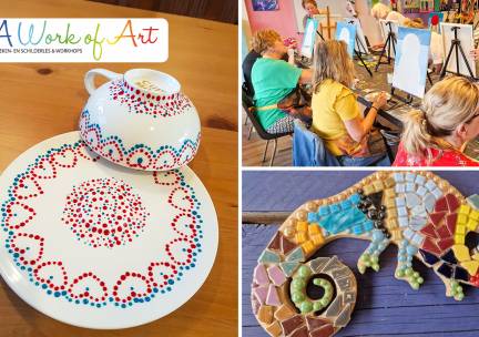 Creative workshop naar keuze (3 uur) + materiaal + koffie of thee + lekkers