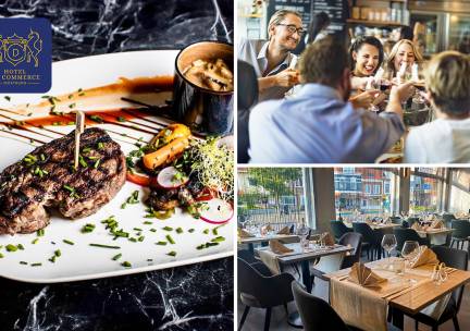 All-You-Can-Eat ontbijt, lunch of diner bij Hotel Du Commerce