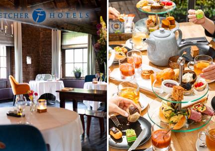 High Tea, High Wine, High Beer of High Bubbles voor 2 bij Fletcher Hotels