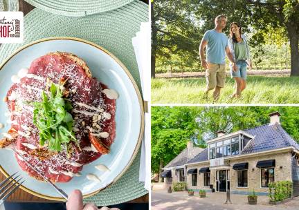 Wandelarrangement incl. warme drank + gebak + luxe lunch