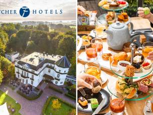 High Tea, High Wine, High Beer of High Bubbles voor 2 bij Fletcher Hotels