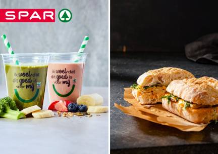 Afhalen: broodje of focaccia + smoothie bij Spar Arnhem