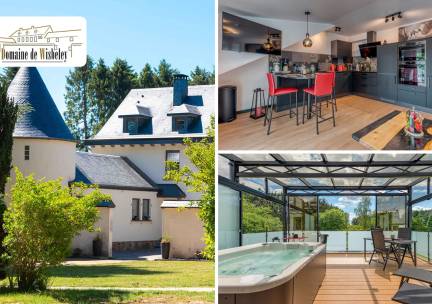1 of 2 overnachtingen voor 2 tot 8 personen + een fles champagne in de Ardennen